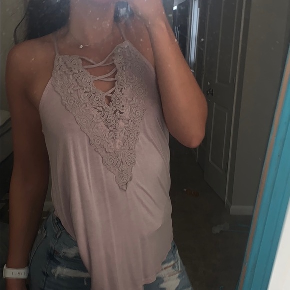 American Eagle Outfitters Tops - Pink/purple tank top